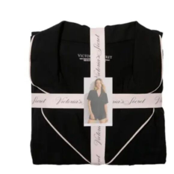 Victoria's Secret Black and White Trim Pajama Set - Picture 3 of 8